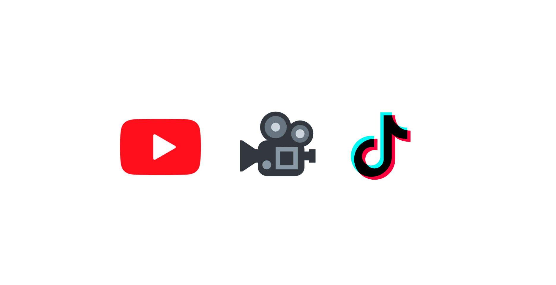 tiktok, shortspro and youtube logos